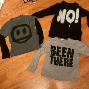 Nununu long sleeve shirts size 3-4